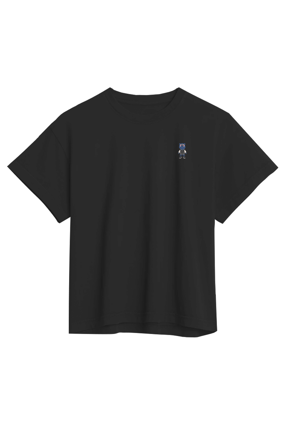 trillion bear embroidered logo Womens Heavyweight Organic Tee